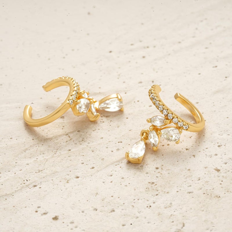 MYEARS Women Ear Cuff Earring Gold Non Pierced Ear Cartilage Clip on Wrap Hoop 14K Gold Filled Tiny Boho Beach Simple Minimalist Delicate Handmade Hypoallergenic Jewelry Gift-Sold as Single/Pair - Image 5